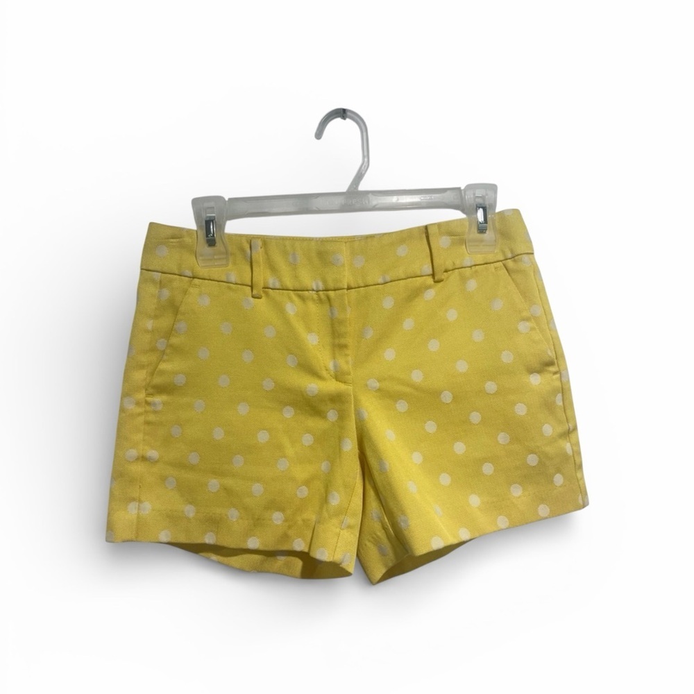 2/$25 Ann Taylor Yellow and White Polka Dot Shorts